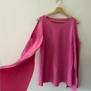 Chiara Boni Fuchsia Women's cape effect Blouse
